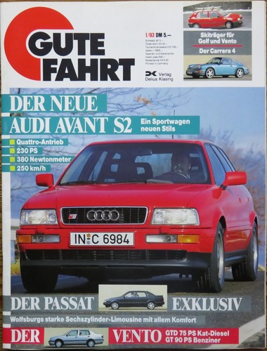 Gute fahrt neuer - 01/93, audi