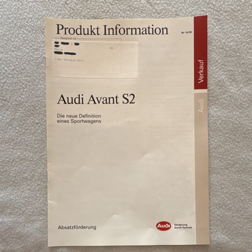 Audi avant produkt - avant, s2