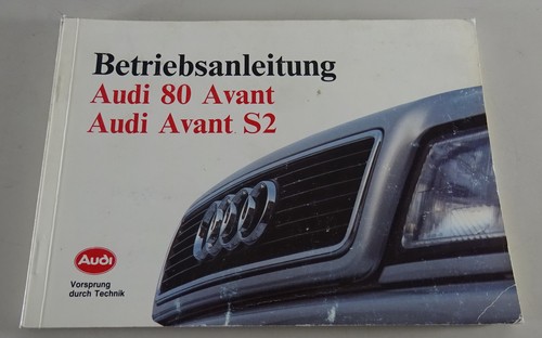 Betriebsanleitung audi - audi, 80